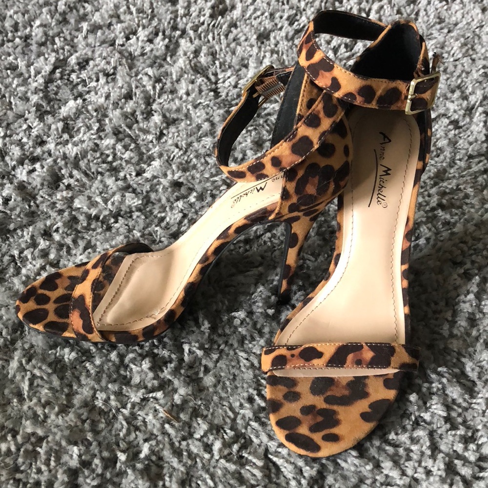 Leopard print heels